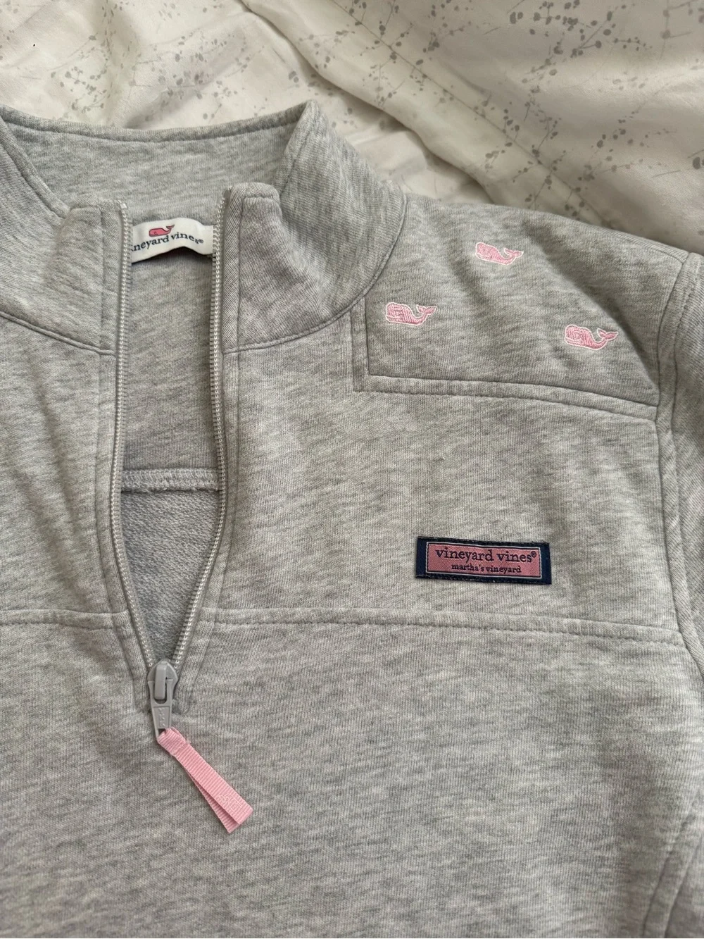 Vineyard Vines Shep Shirt with Pink Whale Accents - Picture 1 of 3